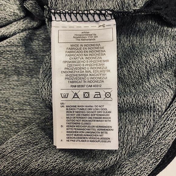 Adidas Aeroready Mens XL Charcoal Gray 1/4 Zip Long Sleeve Pullover Shirt GL7055 - Picture 9 of 11